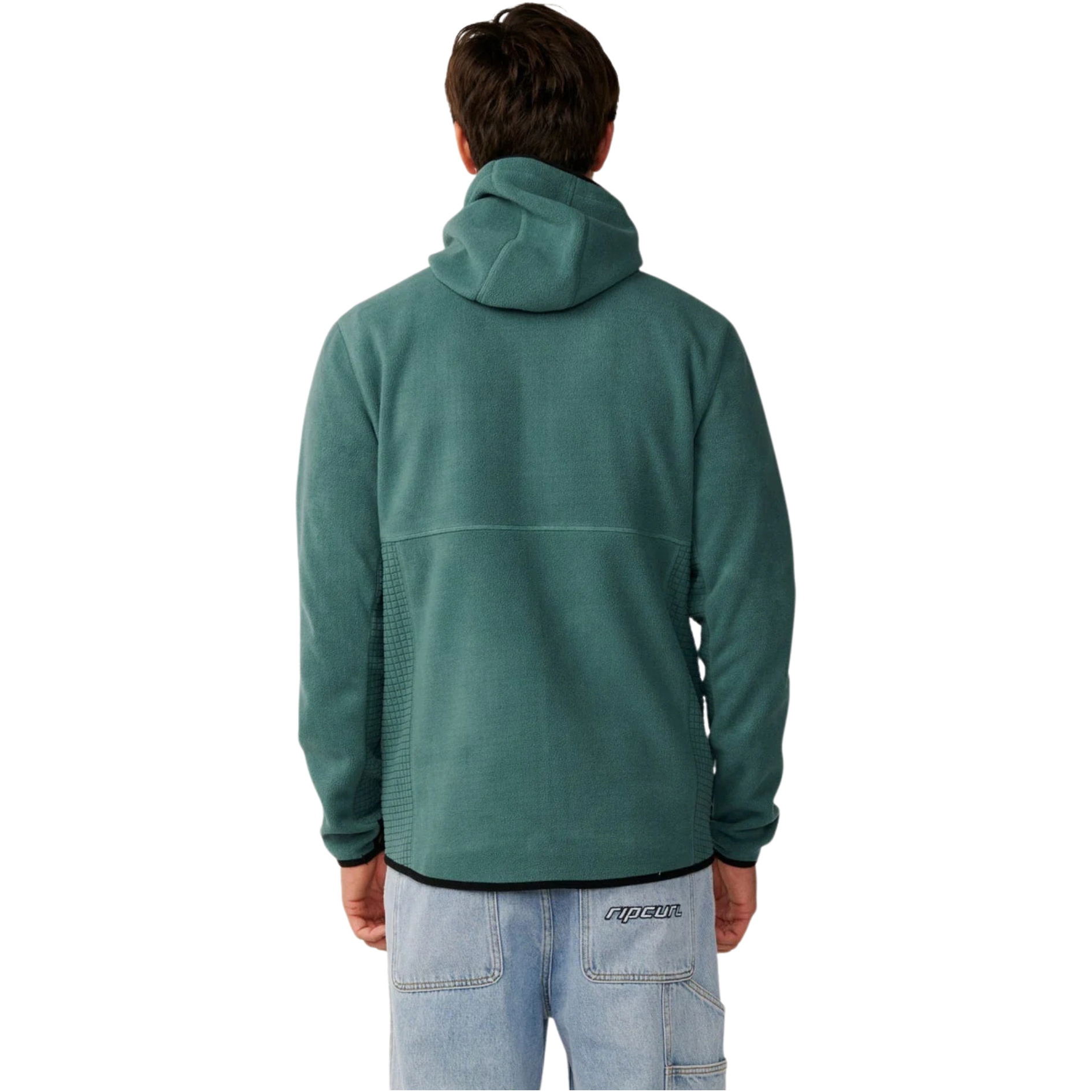 2026 Rip Curl Hombres Partido Polar Zip Thru Fleece 08VMFL - Muted Green